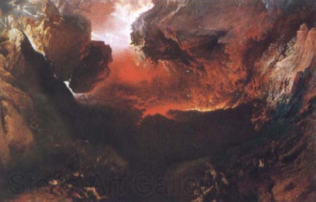 John Martin The Great Day of His Wrath Norge oil painting art